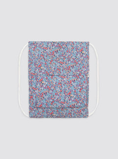 Beach Roll Bag Flowers Palermo Blue