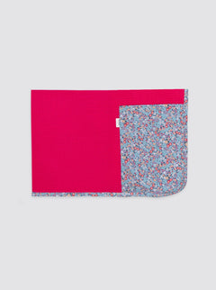 Toalla Playa Bolsillo Flores Palermo Azul