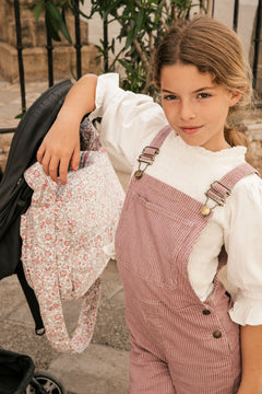 Large Cart Bag Flowers Nina Pink