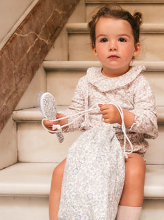 Talega Pequeña Flores Nina Azul