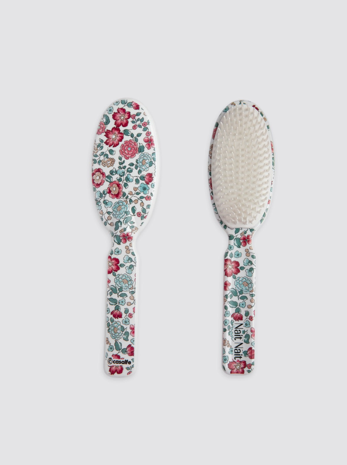 Brosse pour bébé 0-8 mois Fleurs Nina Bourgogne