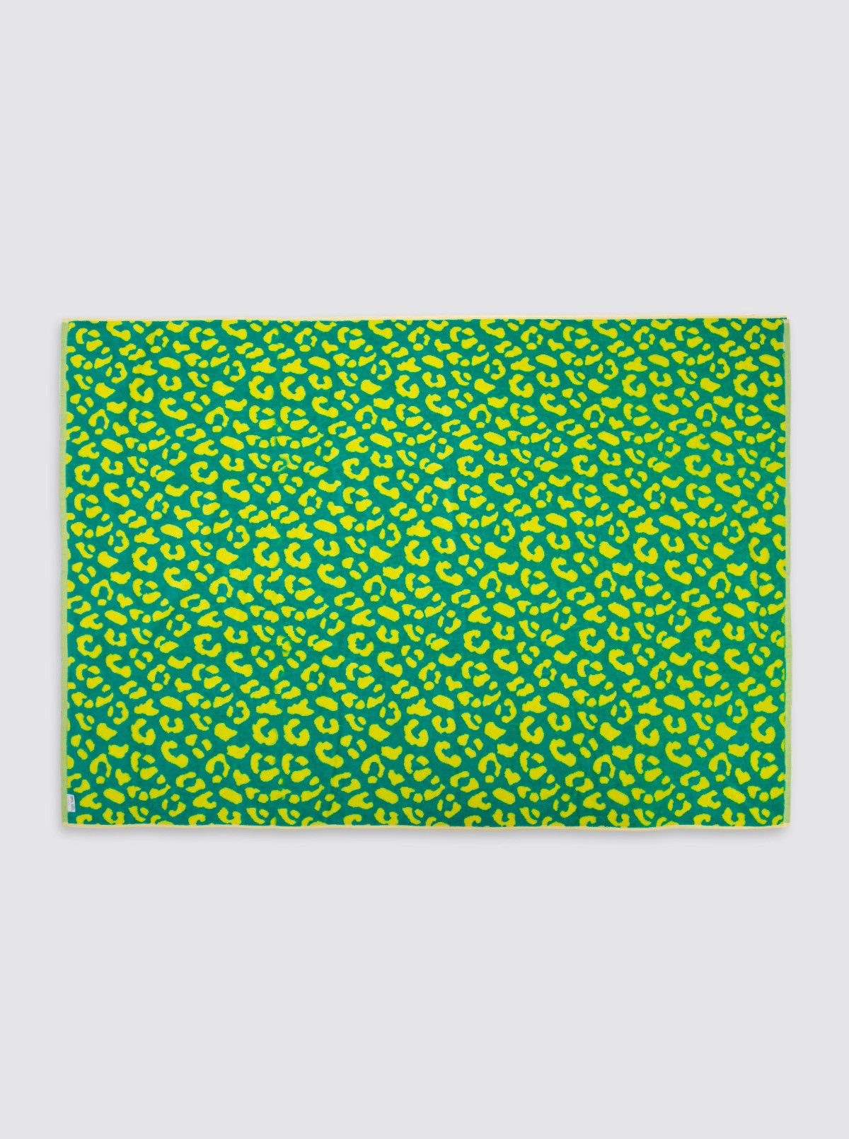Yellow Animal Print Beach Towel