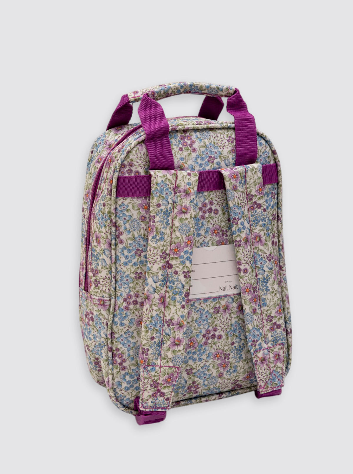 Mochila Escolar Infantil Flores Lila
