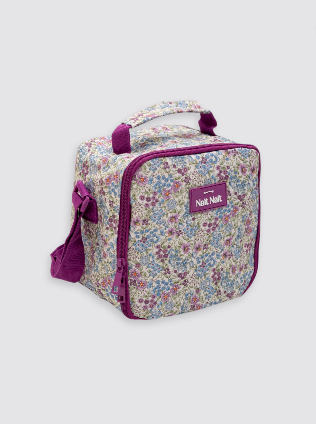 Lilac Floral Square Thermal Bag