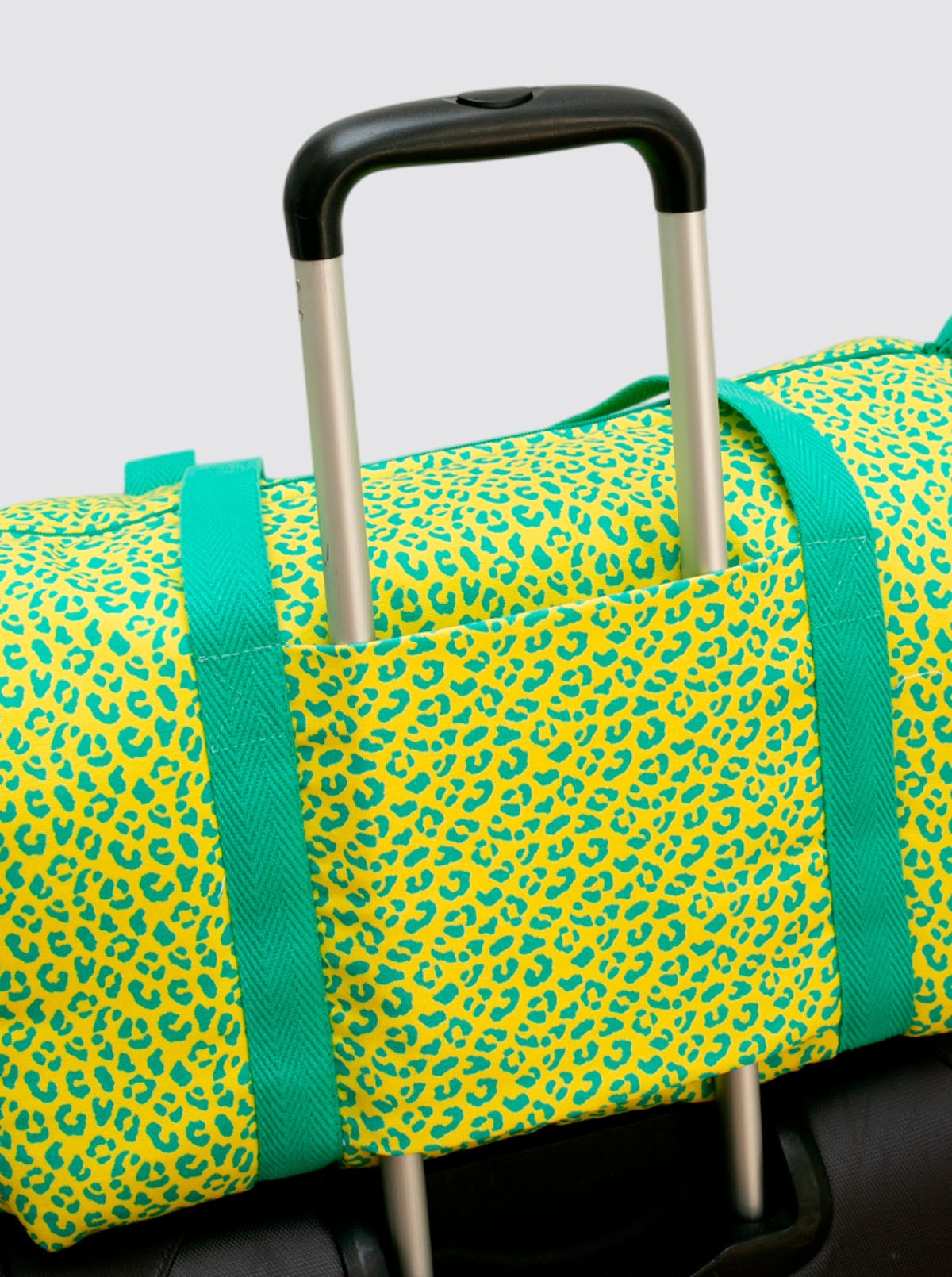 Yellow Animal Print Travel Bag