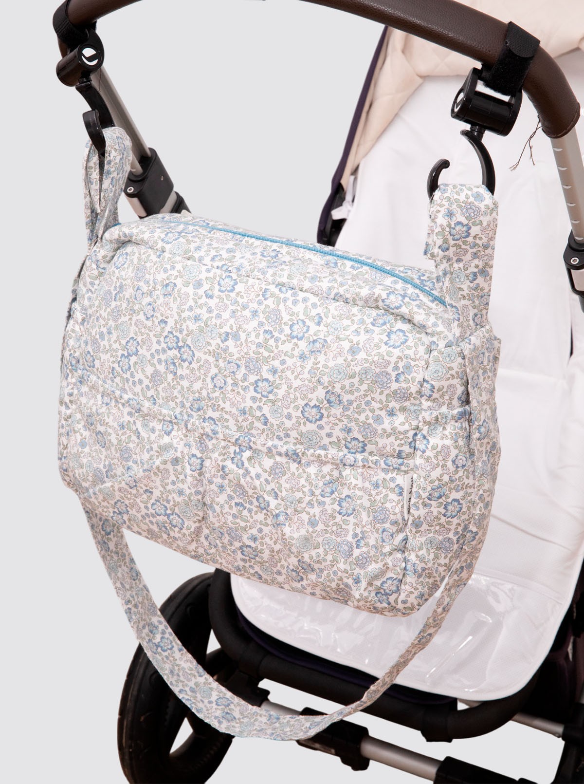 Bolsa de Carro Grande Flores Nina Azul