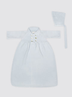 Cotton Coat + Light Blue Hat