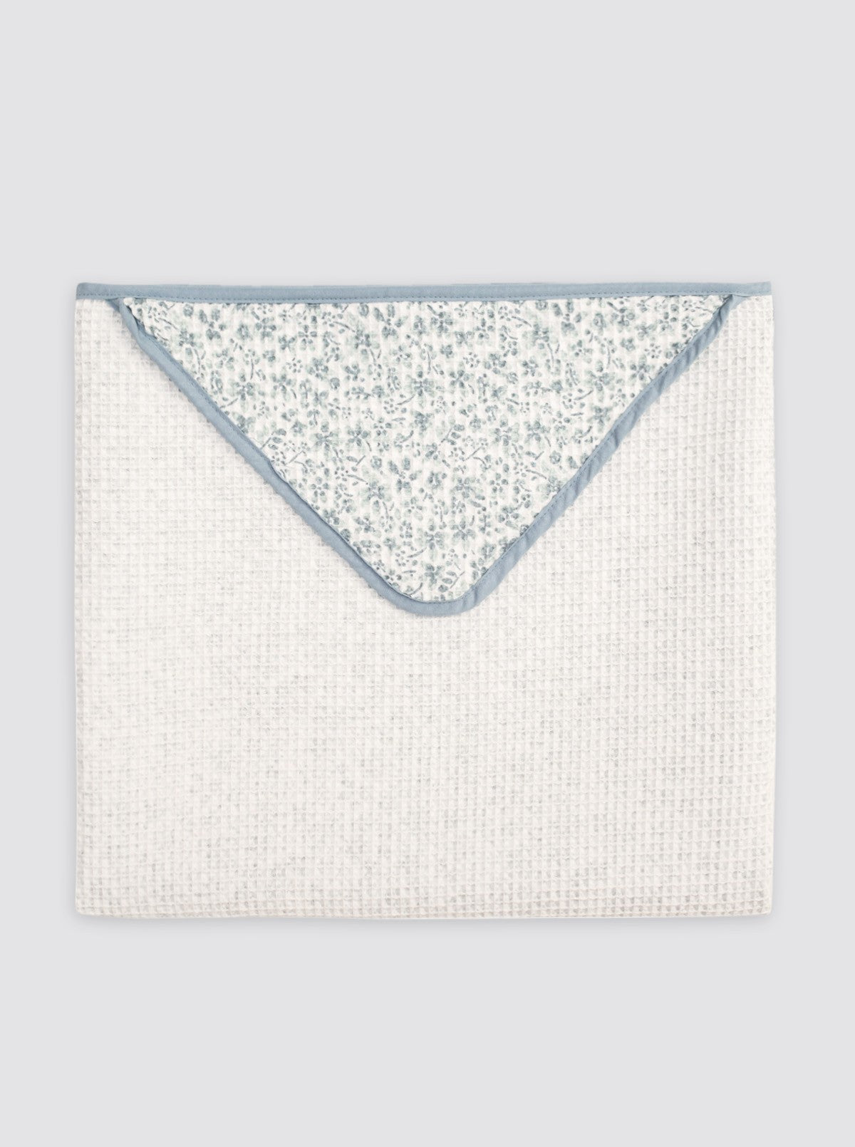 Mini serviette légère à fleurs bleues