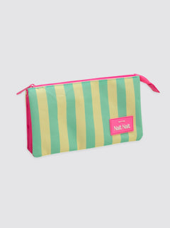 Yellow Striped Pencil Case