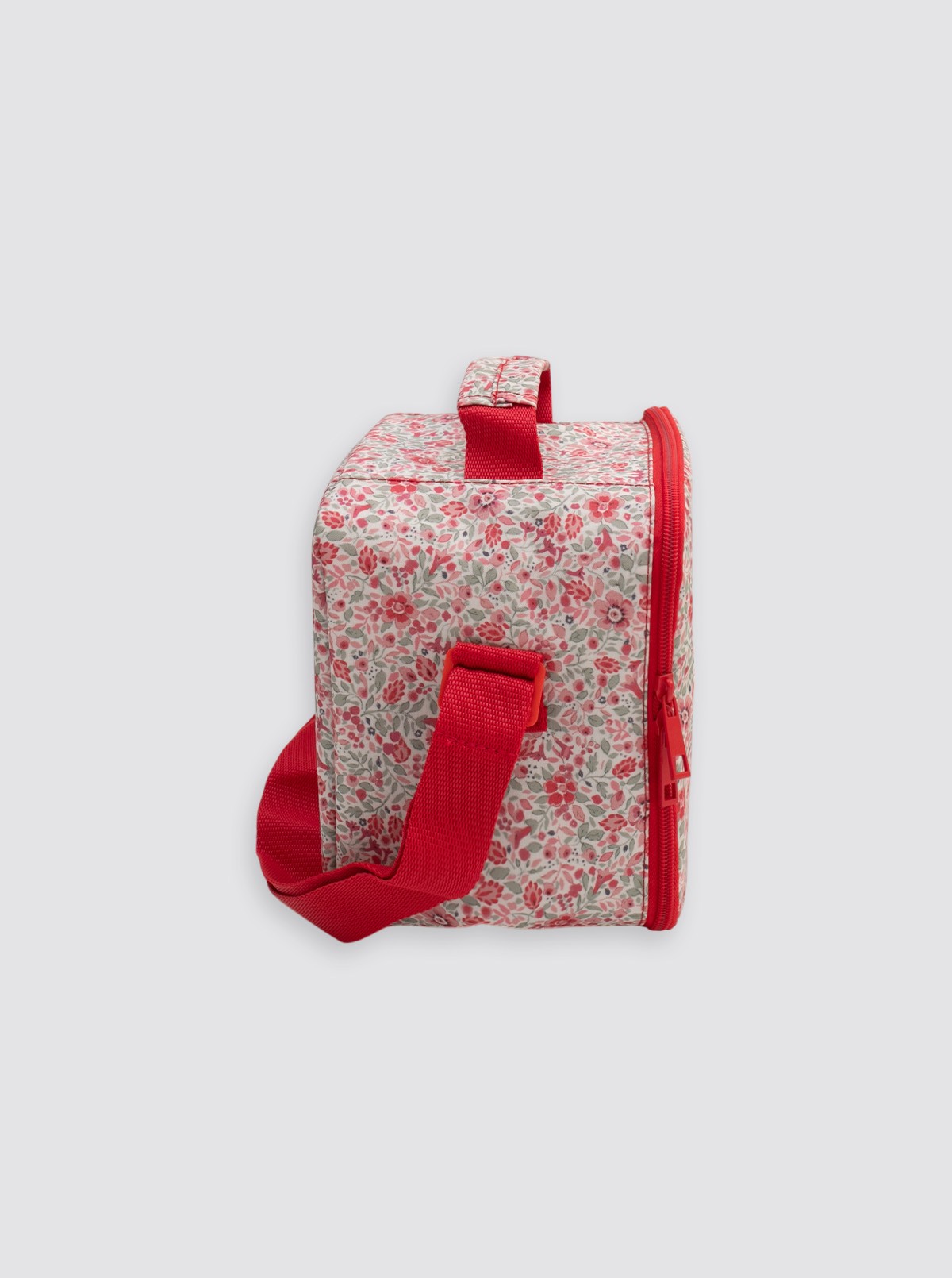 Square Thermal Bag with Red Bibi Flower