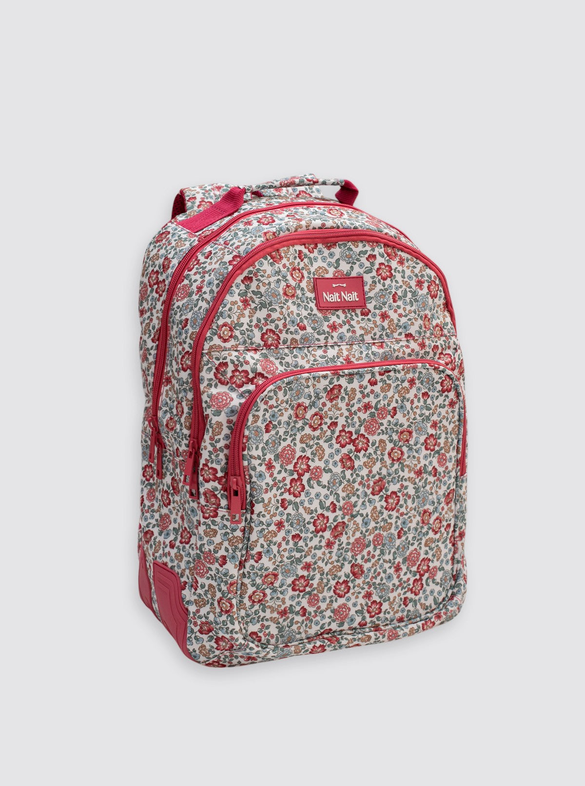 Mochila Grande Flores Nina Burdeos