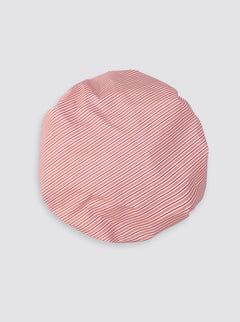 Pink Double Stripe Shower Cap