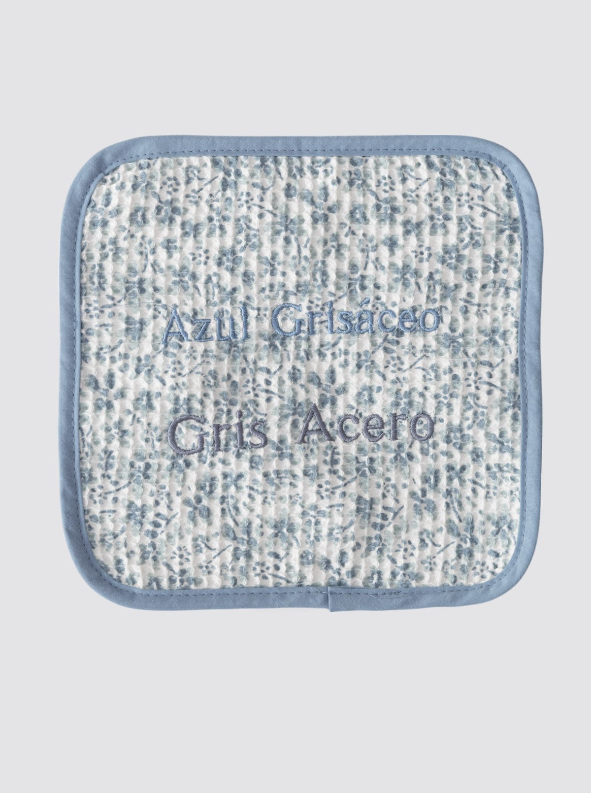 Mini serviette légère à fleurs bleues