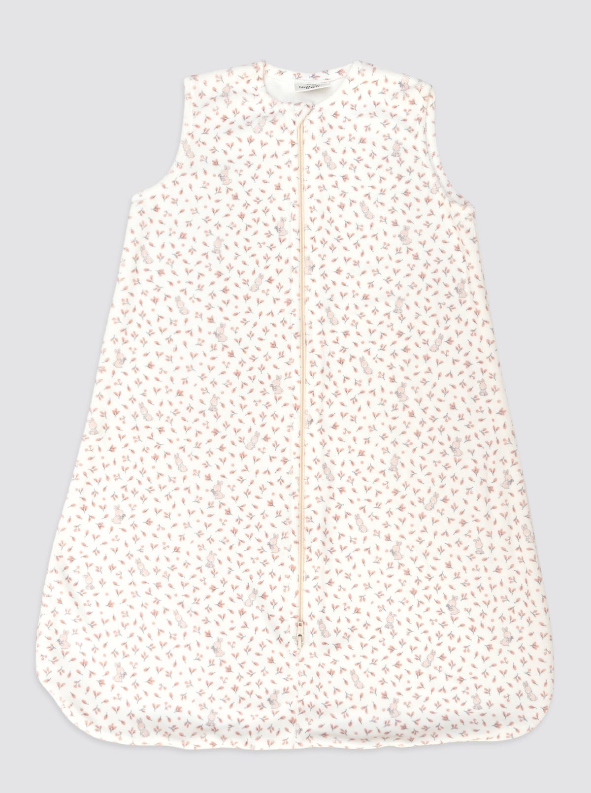 Saco Burbuja Conejito Hojas Rosas