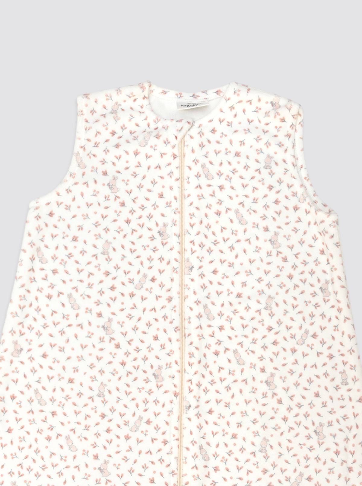 Saco Burbuja Conejito Hojas Rosas