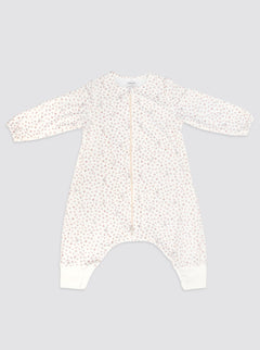 Pyjama à bulles à manches, lapin, feuilles roses