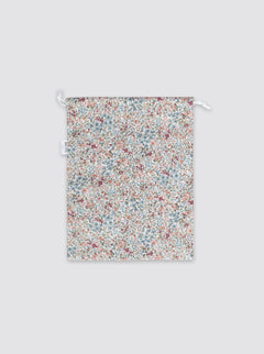 Talega Pequeña Impermeable Blanca Burdeos