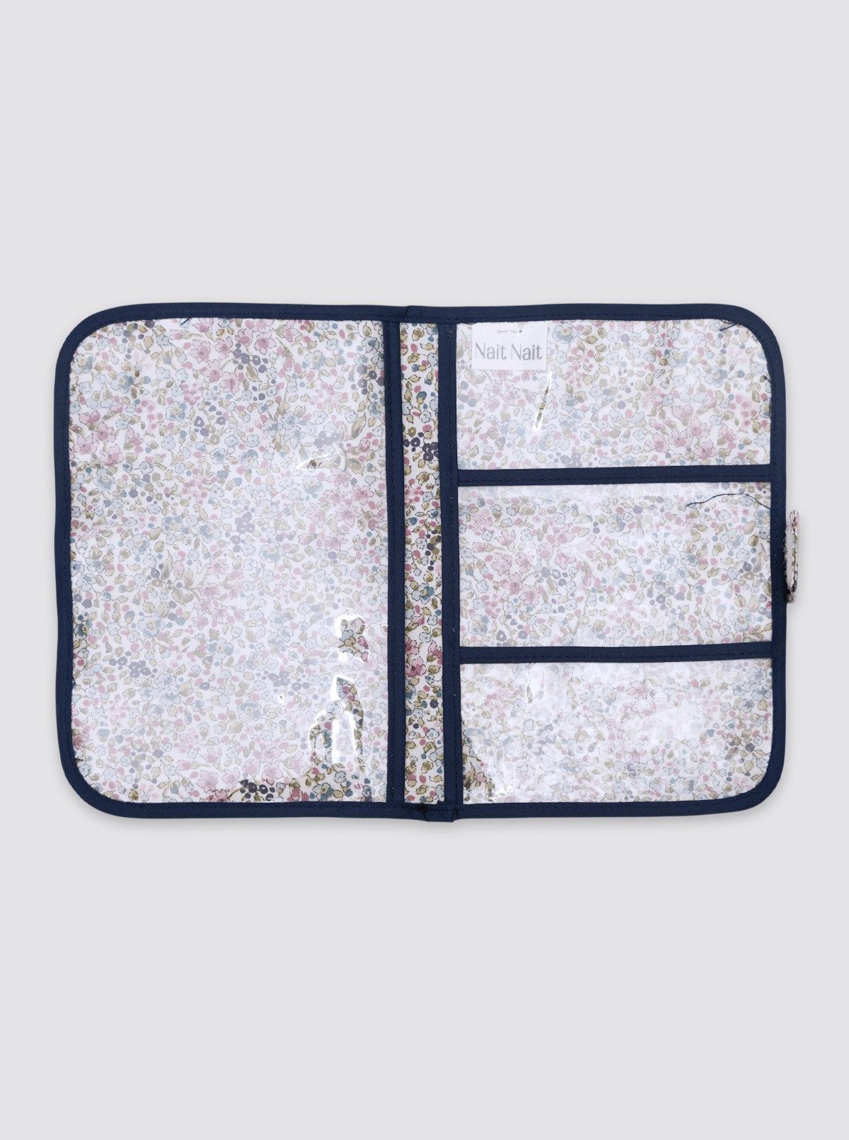 White Blue Document Holder