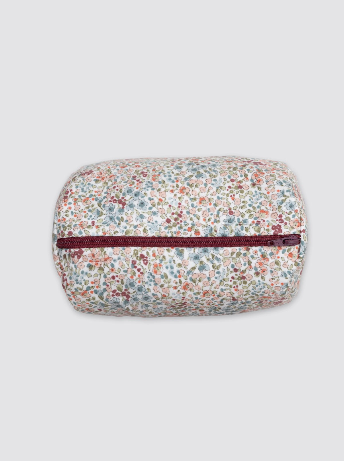 Waterproof Toiletry Bag, White and Burgundy