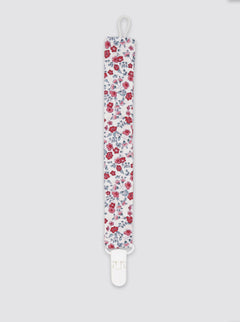 Pacifier Clip, Flower Collection, Burgundy Velvet
