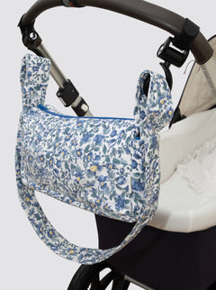 Bolsa de Carro Pequeña Flor Pana Azul