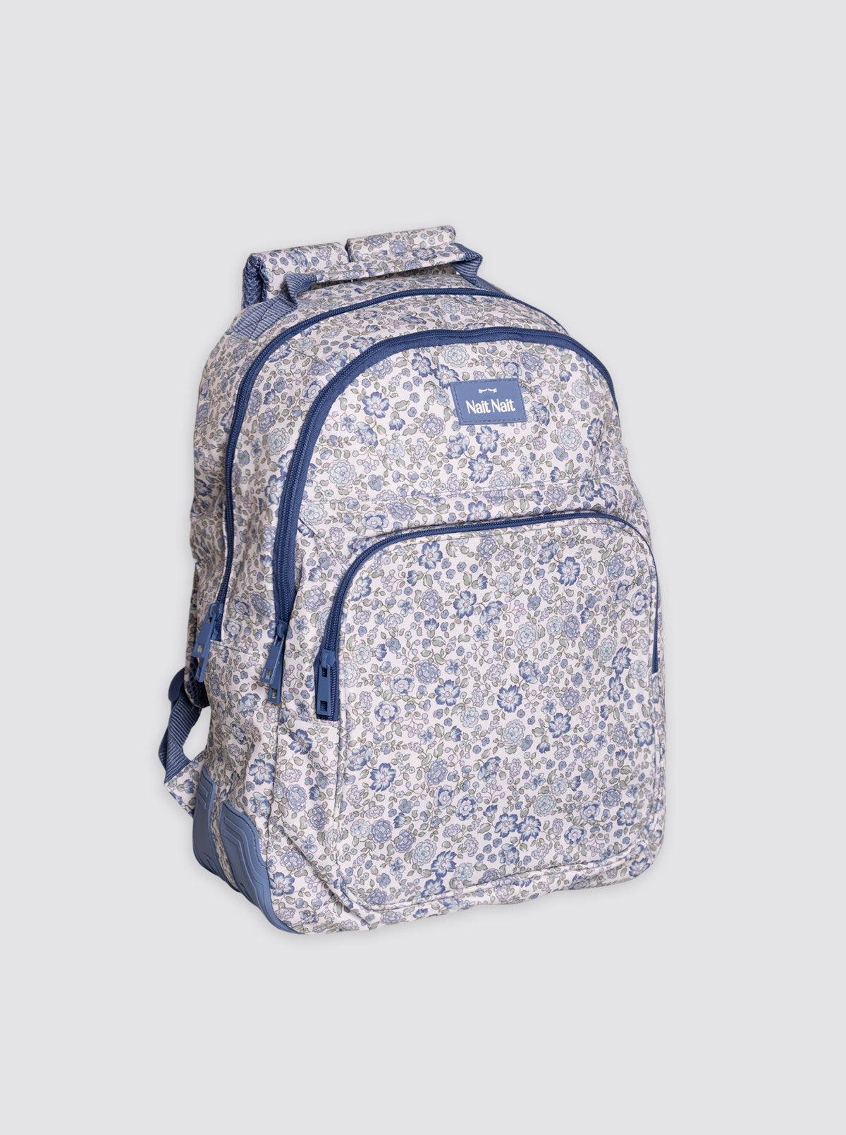 Mochila Grande Flores Nina Azul