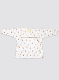 Blouse bébé avec poche, fleurs et abeilles