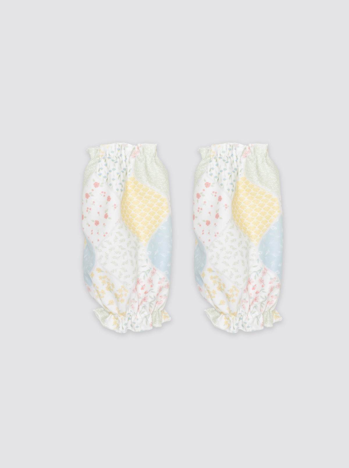 Puños Flores Patchwork