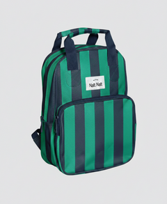 Mochila infantil Rayas Marino y Verde