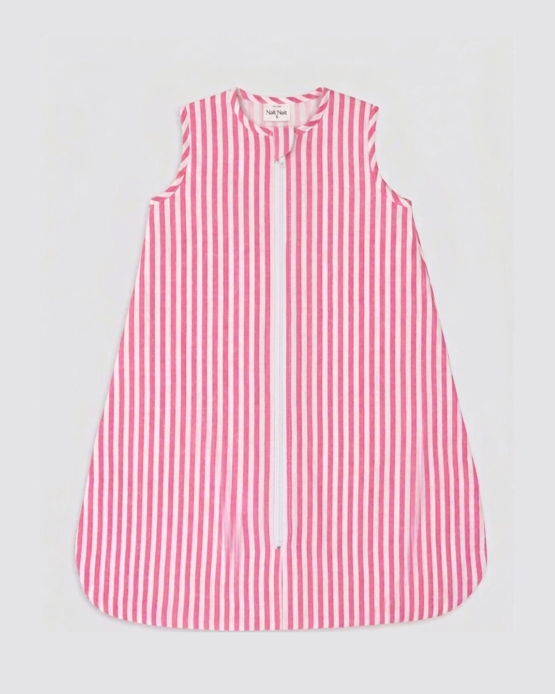 Saco Burbuja Bambula Rayas Rosas