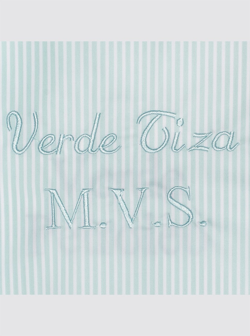 Neceser Impermeable Rayas Verde