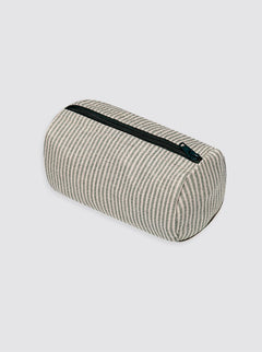 Neceser Pequeño Lino Rústico Rayas Verde