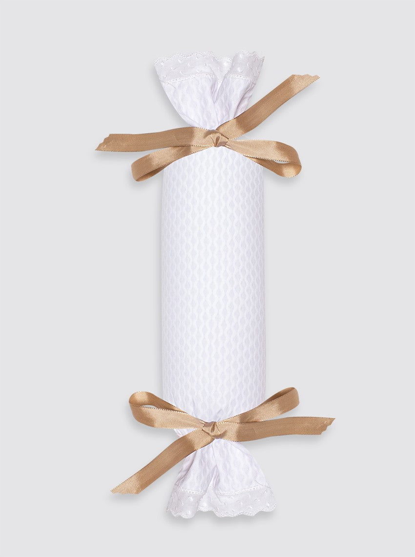 Thick Piqué Anti-Roll Cushion - Plain Bow