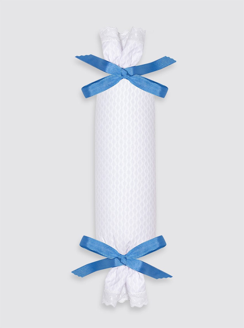 Thick Piqué Anti-Roll Cushion - Plain Bow