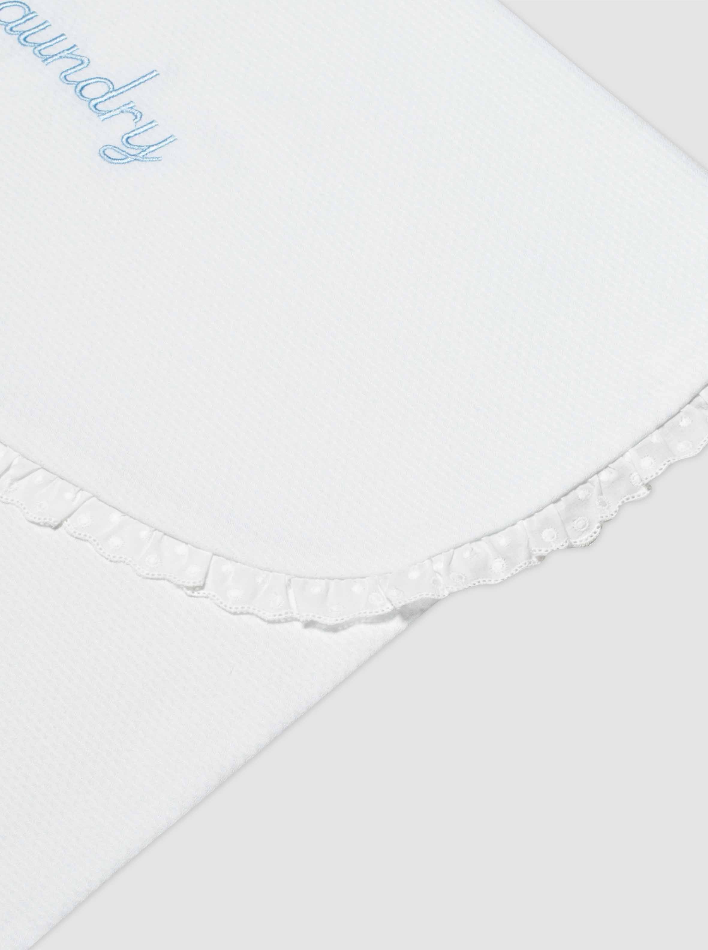 Bolsa de Ropa Pequeña Piqué Nano Tira Bordada