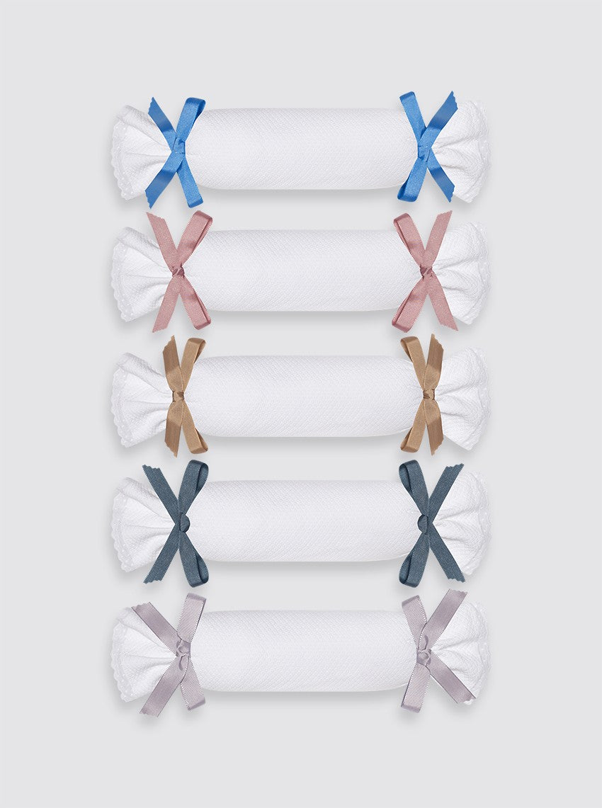 Anti-roll cushion, Piqué Bird's Eye pattern - Plain bow