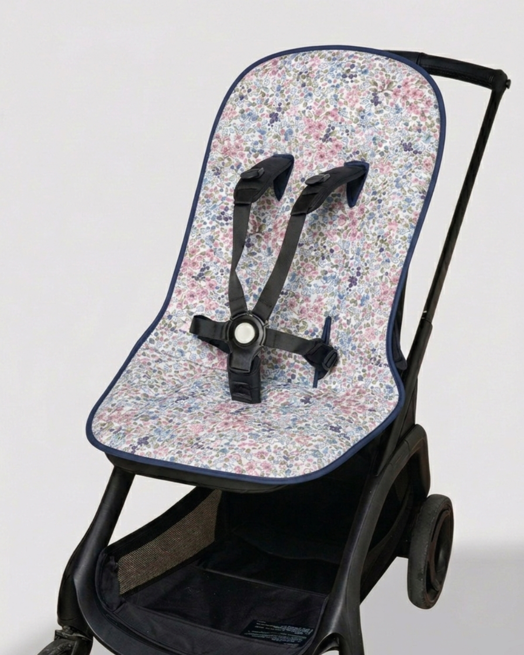 Housse d'été pour chaise libellule blanche et bleue