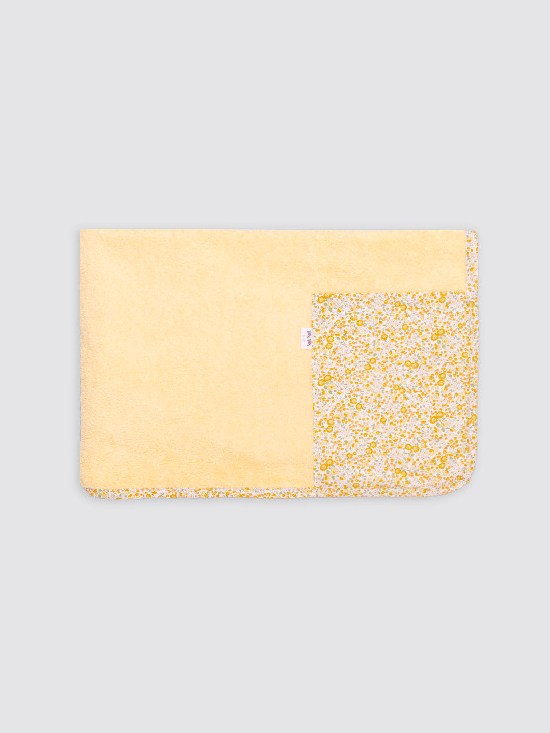 Toalla Playa Bolsillo Flores Catalina Amarillo