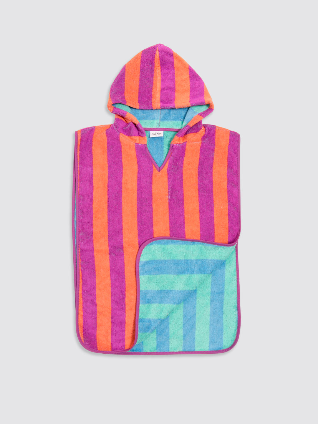 Poncho Rayas Tarifa Rosa