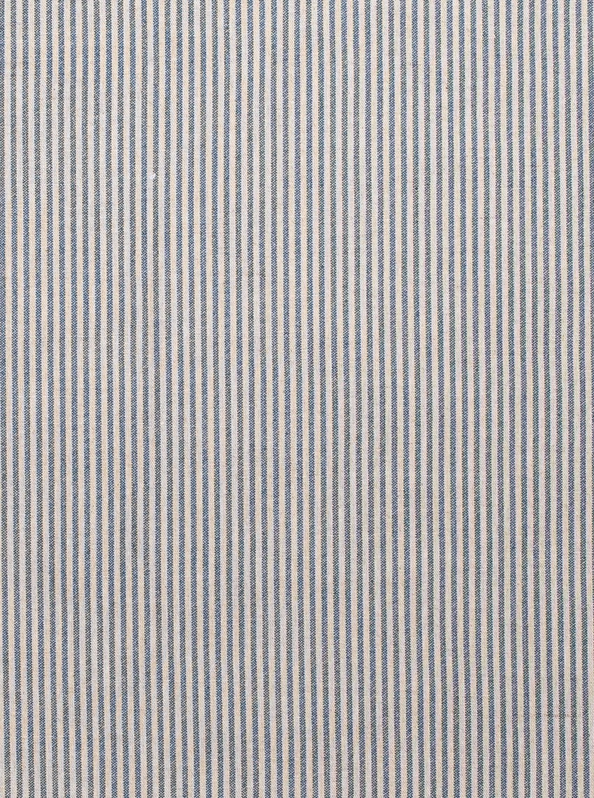 Lino Rústico Rayas Azul Marino