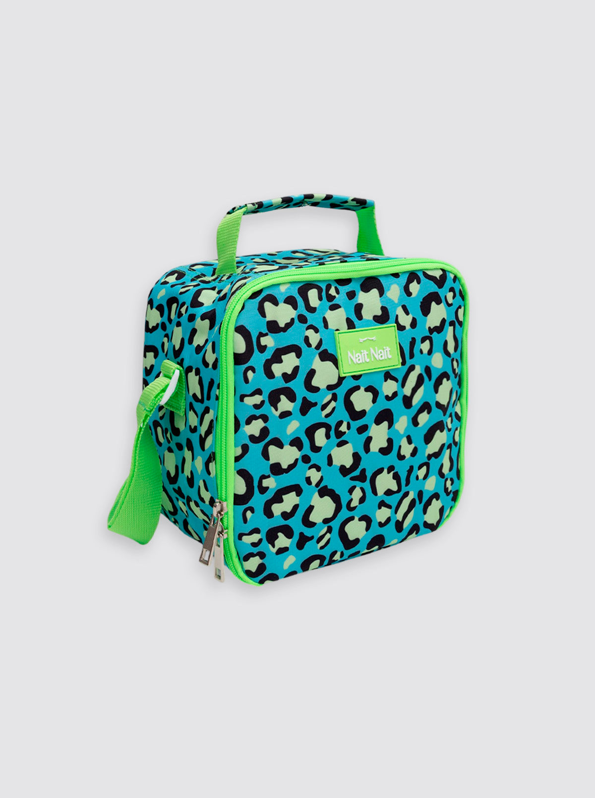 Bolsa Térmica Cuadrada Leopardo Verde Flúor