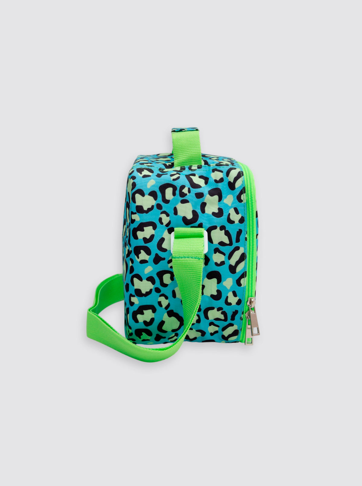 Bolsa Térmica Cuadrada Leopardo Verde Flúor