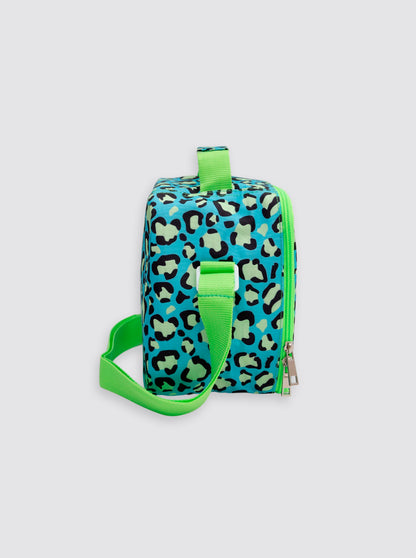 Bolsa Térmica Cuadrada Leopardo Verde Flúor
