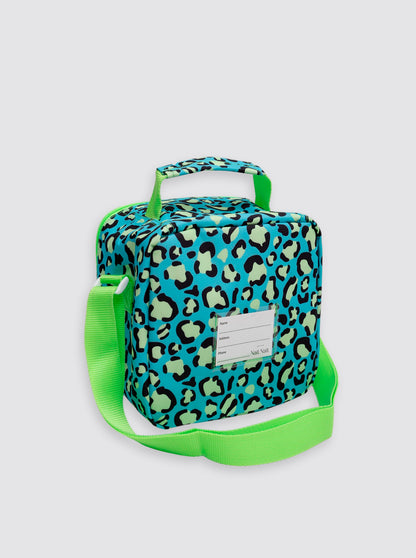 Bolsa Térmica Cuadrada Leopardo Verde Flúor