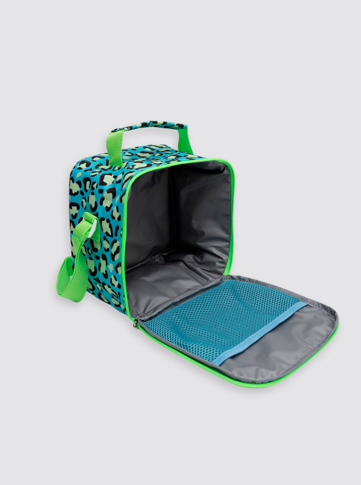 Bolsa Térmica Cuadrada Leopardo Verde Flúor