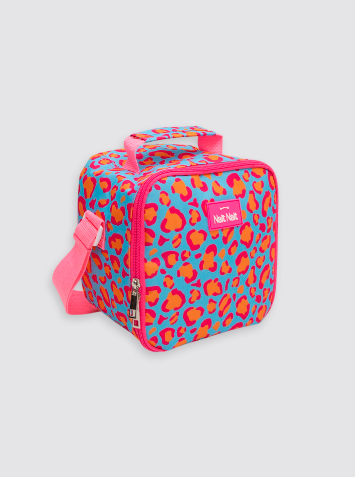 Bolsa Térmica Cuadrada Leopardo Rosa Flúor