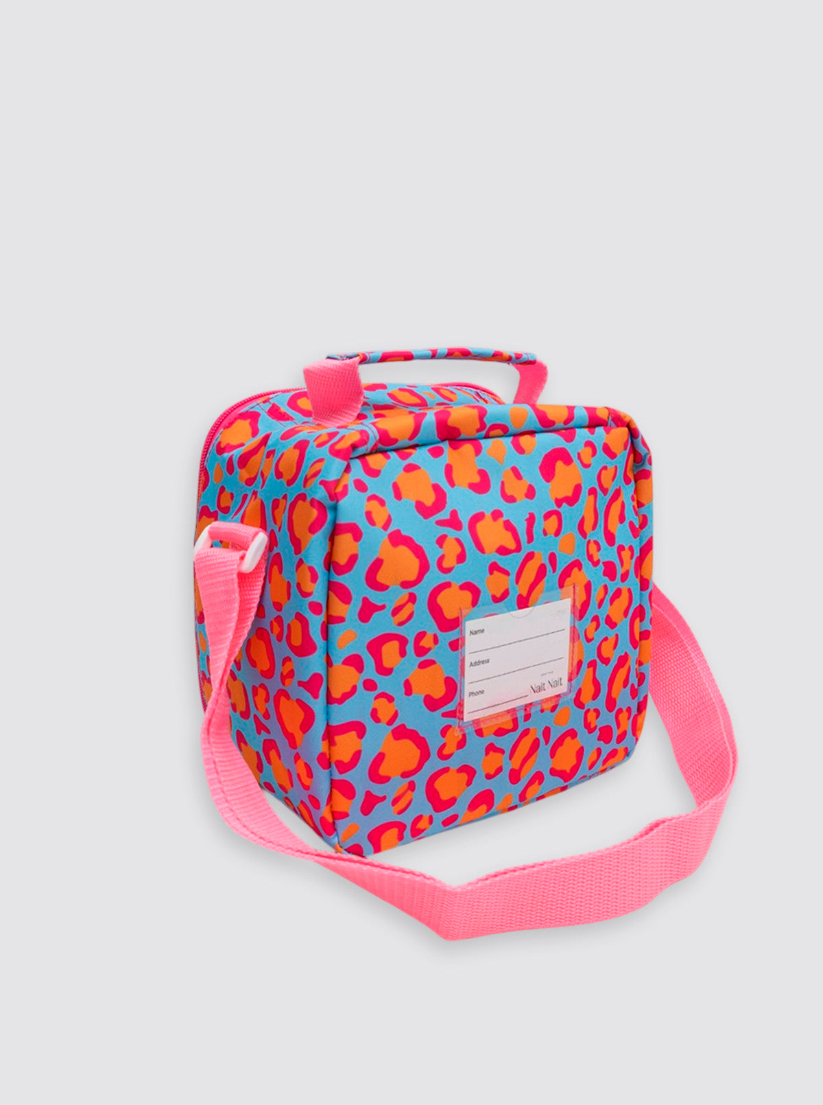 Bolsa Térmica Cuadrada Leopardo Rosa Flúor