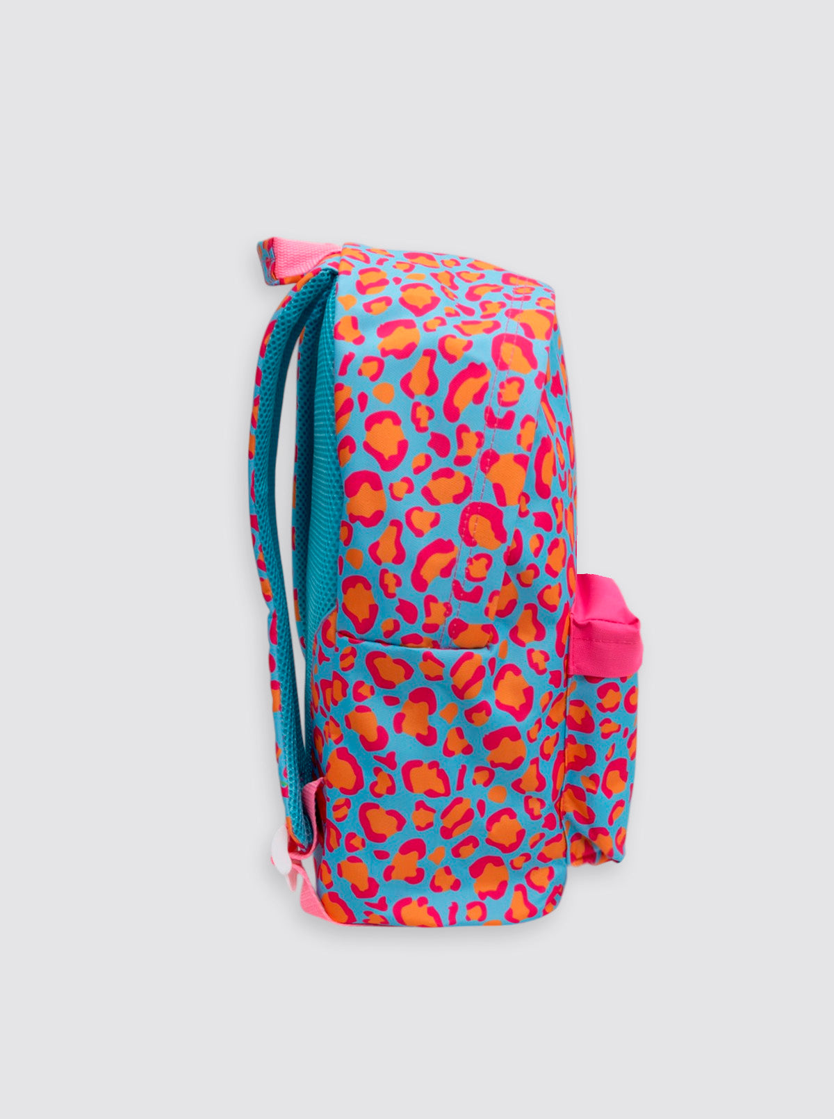 Mochila Grande Ordenador Leopardo Flúor Rosa