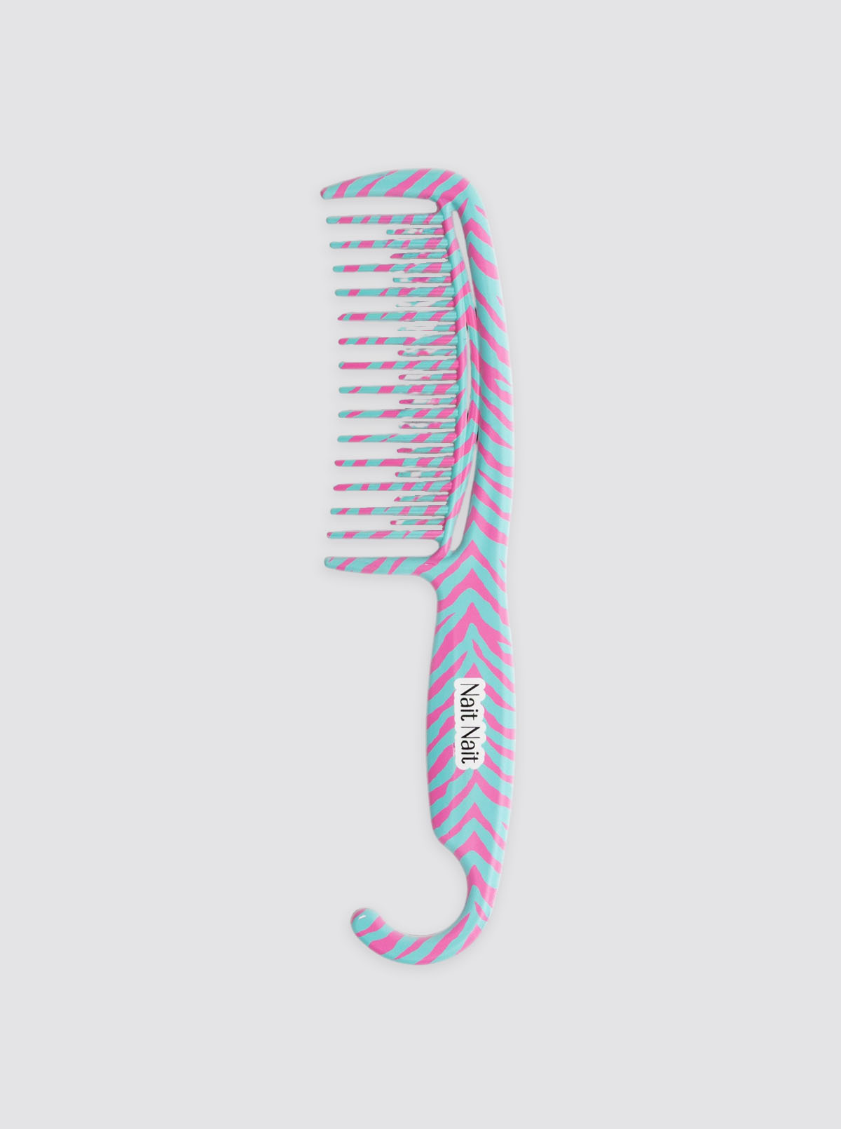 Animal Print Zebra Turquoise Shower Comb