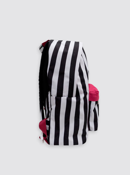 Mochila Grande Ordenador Rayas Negras
